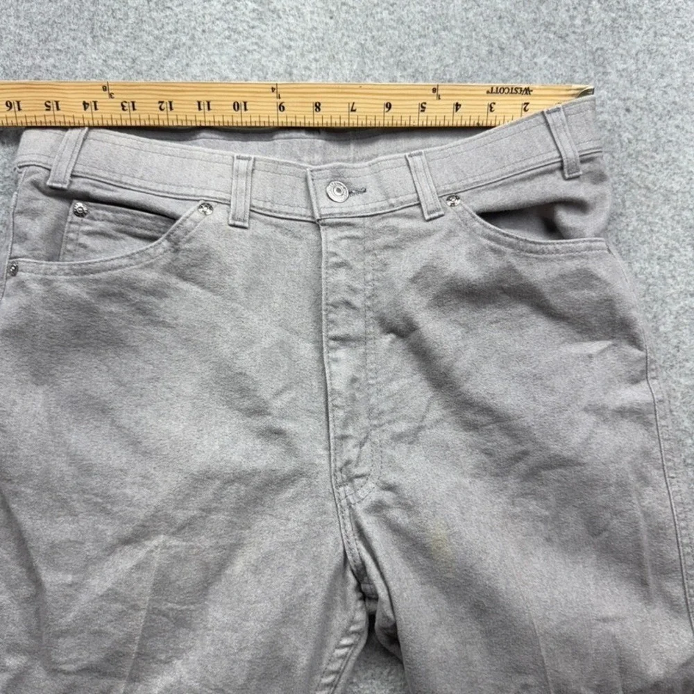 Levis Action Jeans Mens 31x29 Gray Straight Leg Regular Fit Vintage 80s USA Made